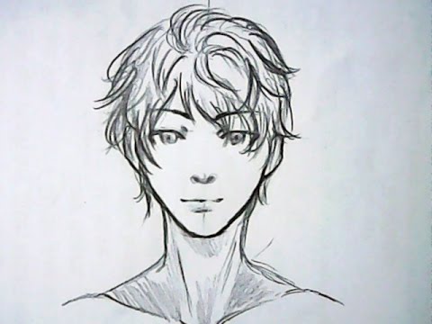 Featured image of post Curly Hair Anime Boy Sketch